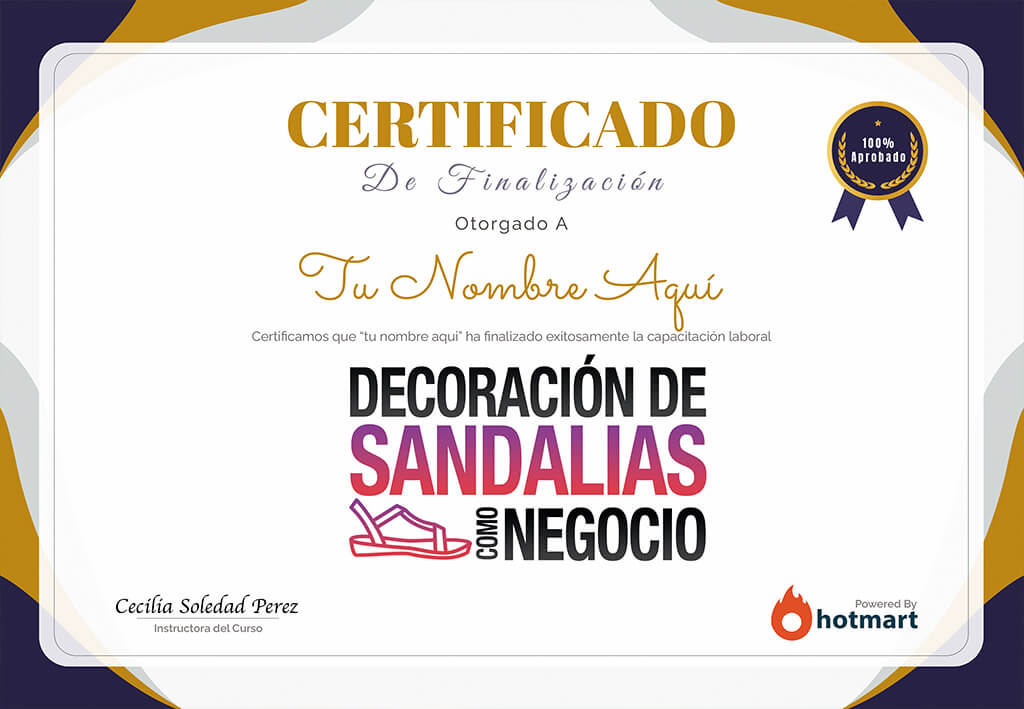Certificación de finalización del curso